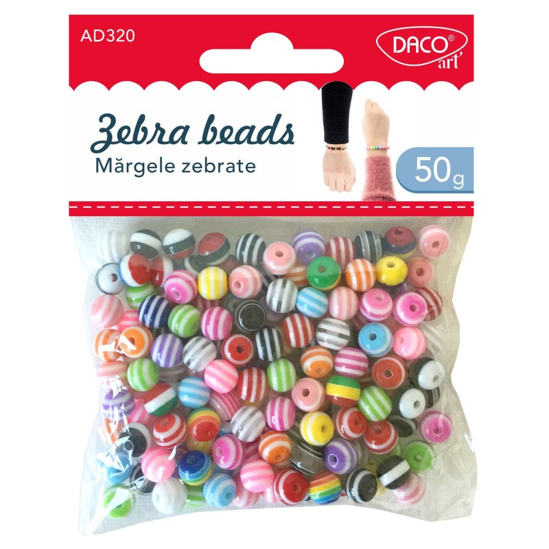 Margele zebrate - Accesorii craft Daco