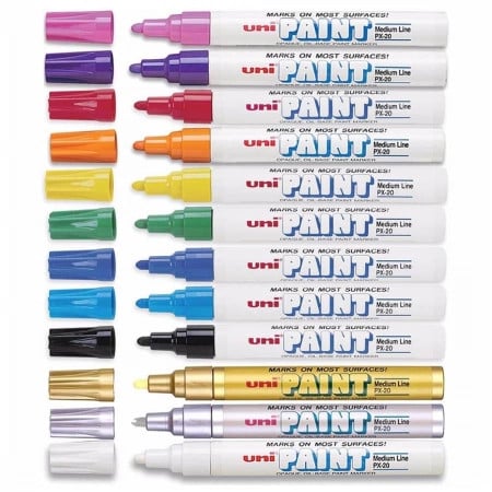 Marker cu vopsea UNI PAINT PX-20, 22-28 mm, diverse culori