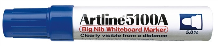 Marker pentru tablă de scris Artline 5100A, corp metalic, vârf rotund 5.0mm - 2 | YEO