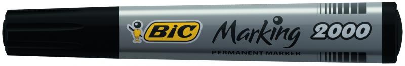 Marker permanent negru, 5.5 mm, varf rotund, 2000 Bic - 1 | YEO