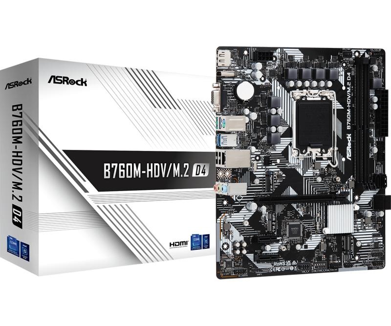 MB Asrock B760M-HDV/M.2 DDR4 - 5 | YEO