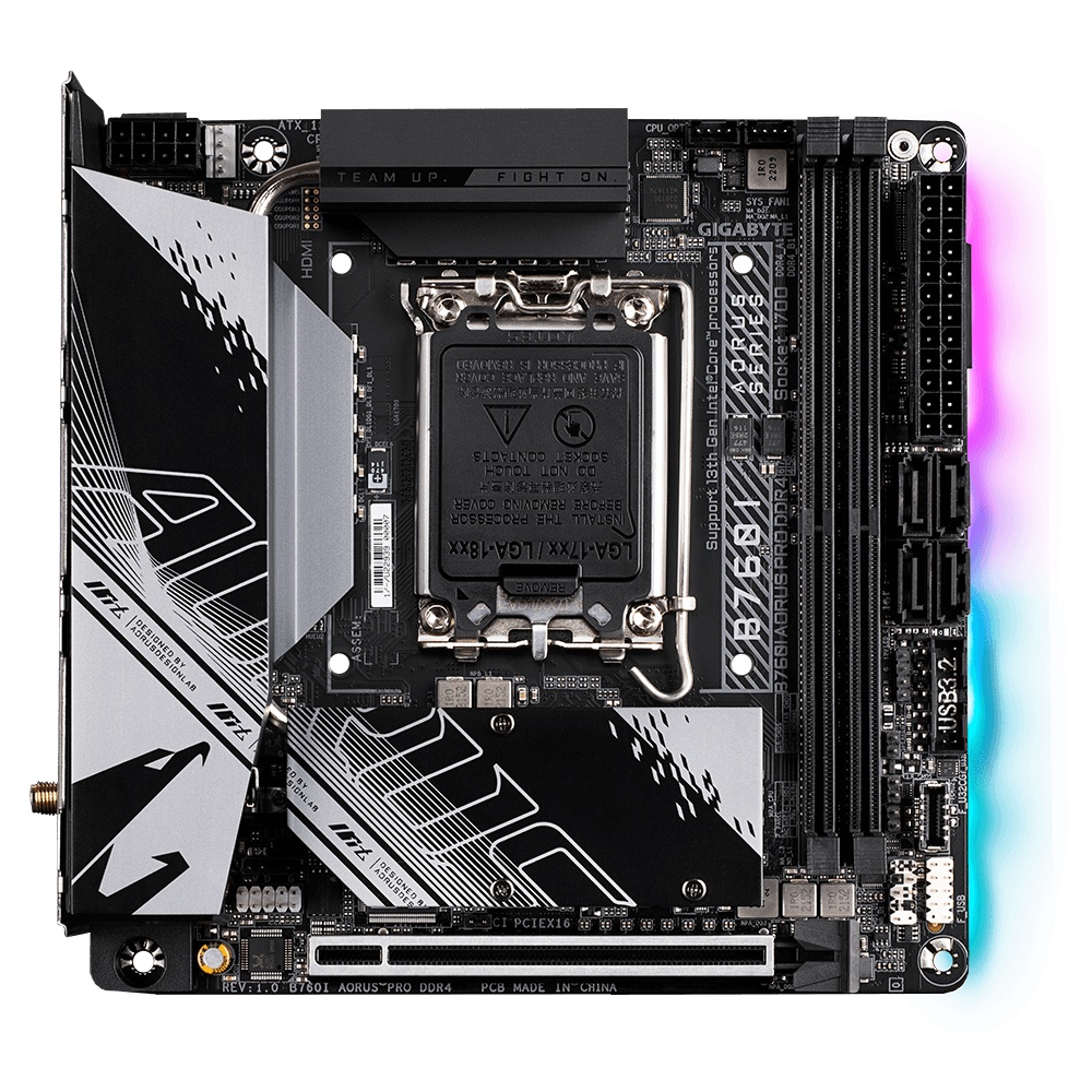 MB Gigabyte B760I AORUS PRO LGA1700 DDR4 - 1 | YEO