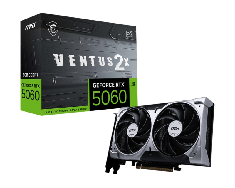 MSI GEFORCE RTX 5060 VENTUS 2X OC 8GB