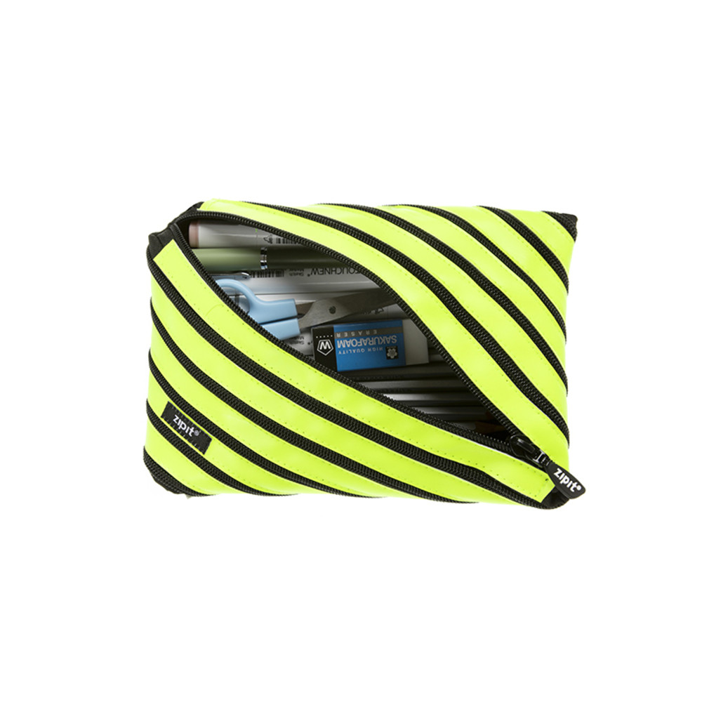 Penar cu fermoar, ZIPIT Neon Jumbo - galben - 2 | YEO