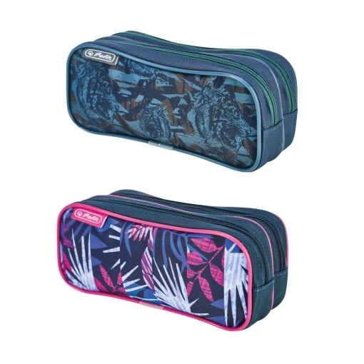 Penar neechipat băieți/fete Herlitz Teens, tip etui, dublu, mix fete/baieti, motive asortate
