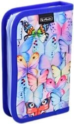 PENAR NEECHIPAT CU DOUA CLAPE, DIMENSIUNE 13,5 X 19,5 X 3 CM, MOTIV COLORFUL BUTTERFLIS