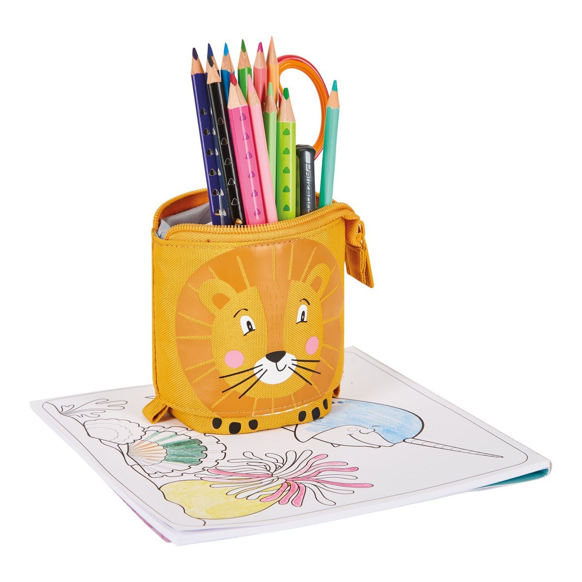 PENAR VERTICAL TIP ETUI 2 IN 1, MOTIV LION HERLITZ - 2 | YEO