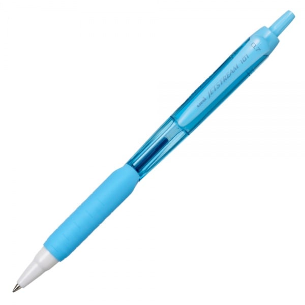 Pix cu mecanism Jetstream Uni-ball SXN-101FL, 0.7mm,, grip cauciucat, scris albastru, diverse culori - 1 | YEO