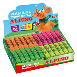 Plastilina fluorescenta display 24x50 grame