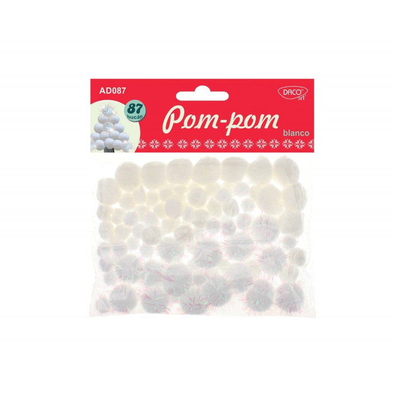 Pom pom blanco - Accesorii craft Daco