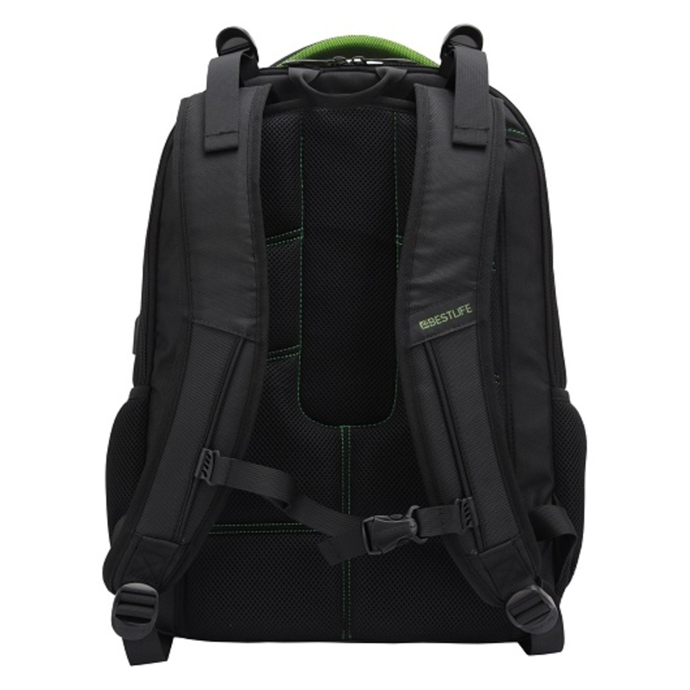 Rucsac BESTLIFE Neoton - bleumarin - laptop 16 inch, charge pentru USB si TypeC conectori - 3 | YEO