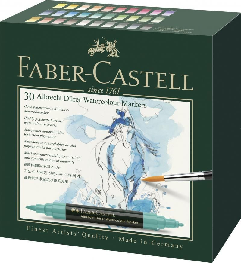 Set markere solubile Faber-Castell Albrecht Durer, 30 buc