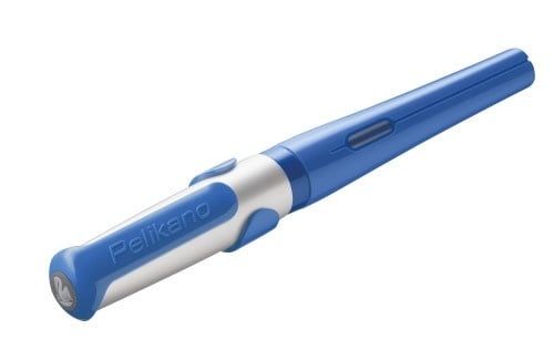 Stilou Pelikano, penița L, grip ergonomic, pentru stângaci, 1 patron mare albastru inclus, în cutie de carton - 1 | YEO