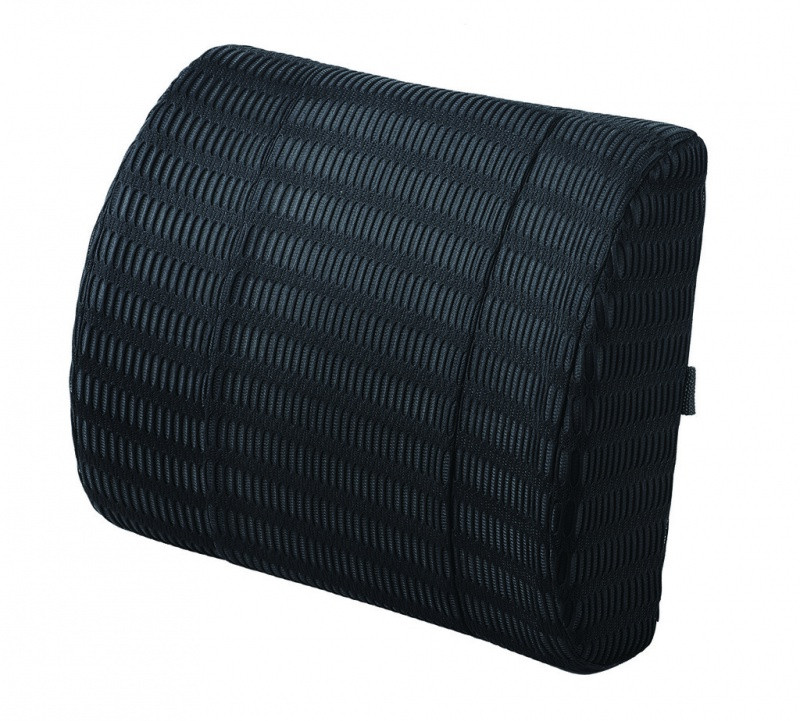 Suport lombar, ergonomic, pentru scaun, spuma cu memorie, 34 x 30 x 11 cm , Q-Connect - negru