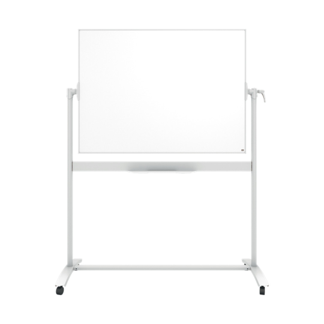 Tablă mobilă, oțel lăcuit, 120x90 cm, magnetică, include marker și tăviță, alb, NOBO Classic
