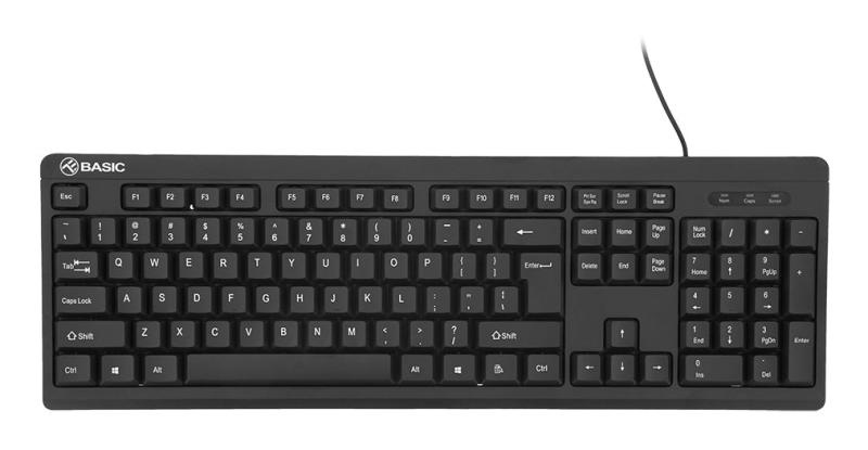 Tastatura cu fir Tellur SUA, negru - 3 | YEO