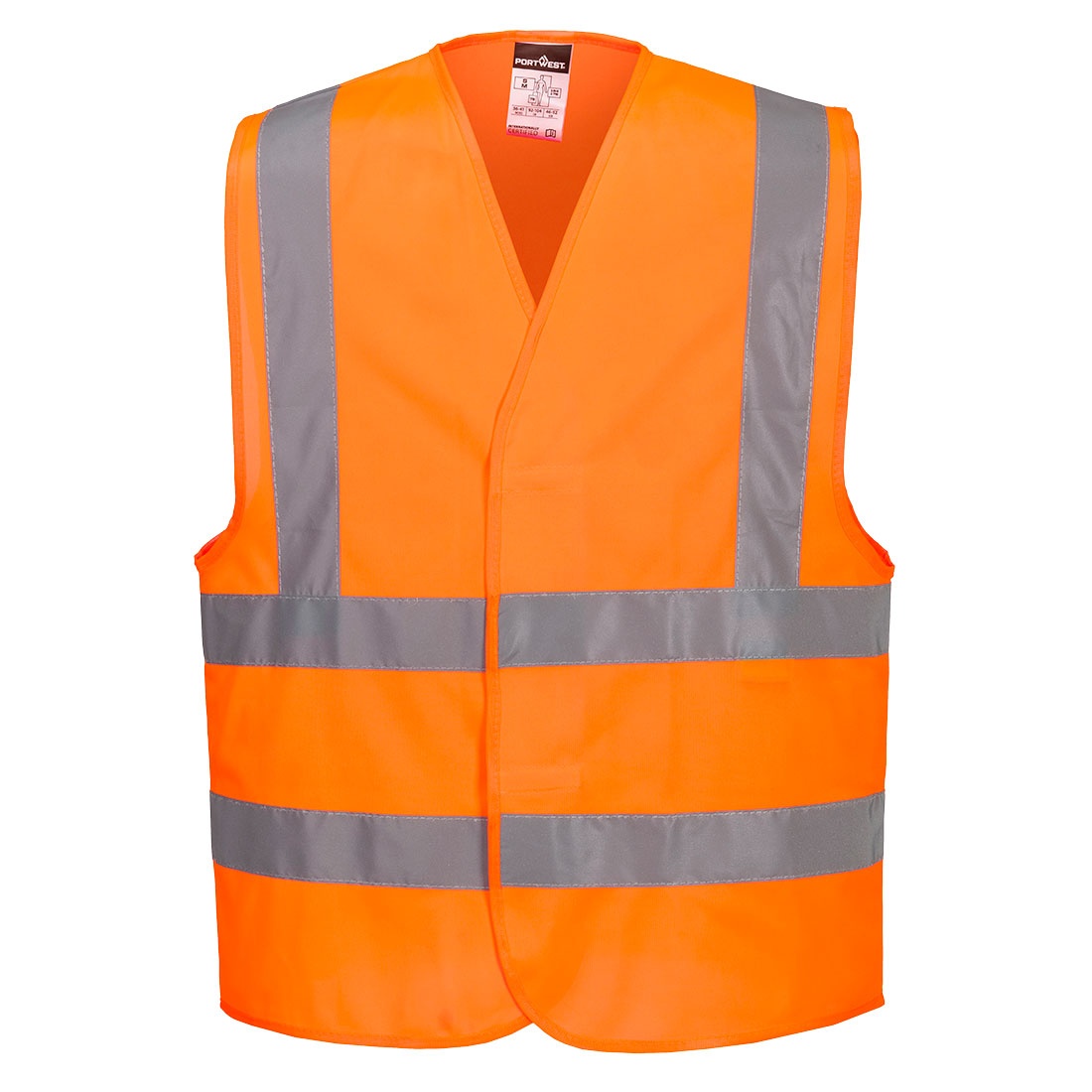 Vestă reflectorizantă Portwest TWO BAND & BRACE C470, 100% poliester, 125 gr/mp
