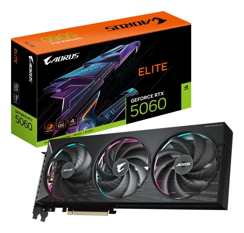 VGA GIGABYTE AORUS RTX 5060 ELITE 8GB - 1 | YEO