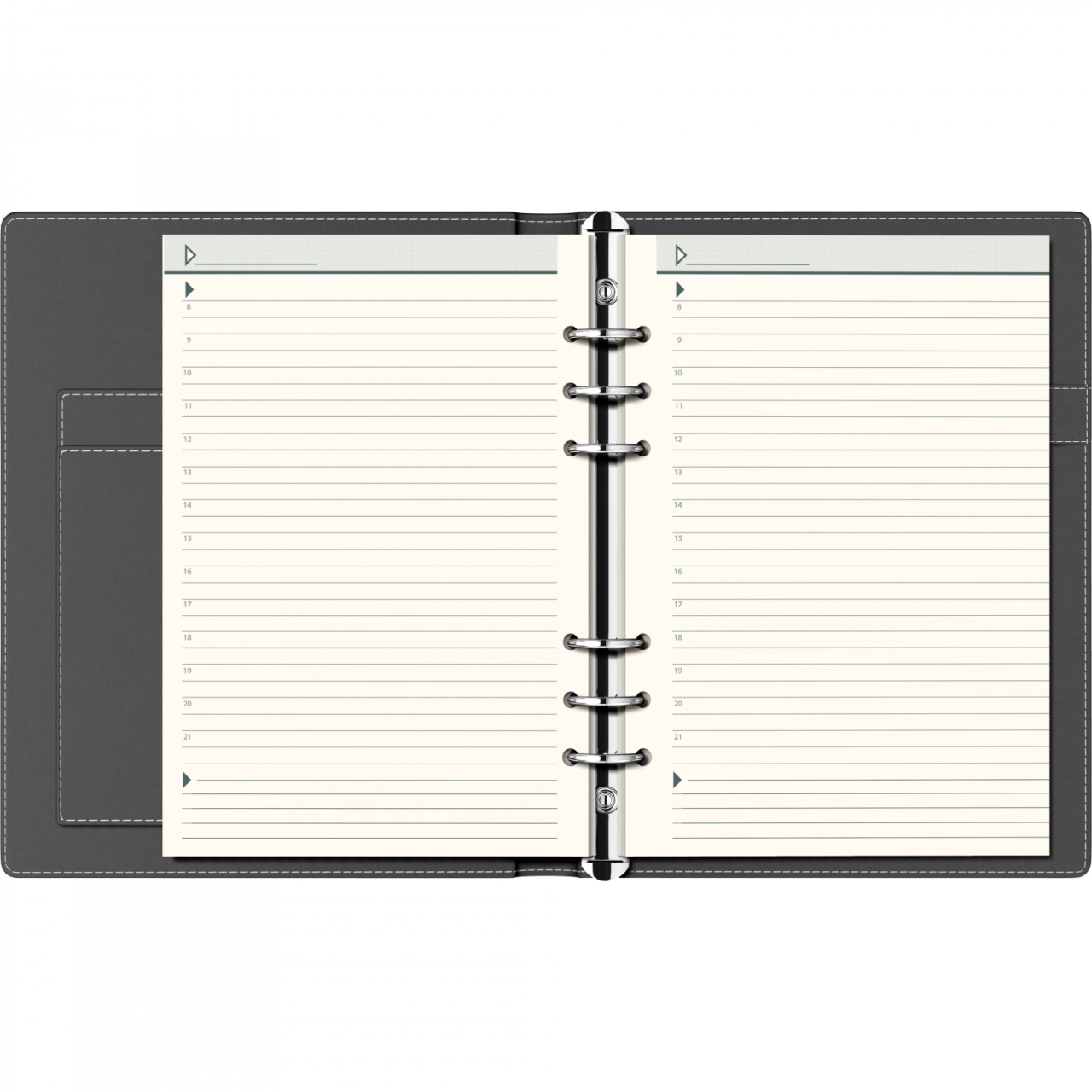 Agendă nedatată Precision Capitol Gold , A5, 190 pagini, 80 g/mp, 6 inele - 1 | YEO