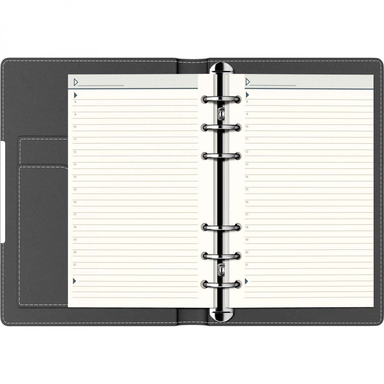 Agendă nedatată Precision Novaskin, B6, 230 pagini, 80 g/mp, 6 inele - 1 | YEO