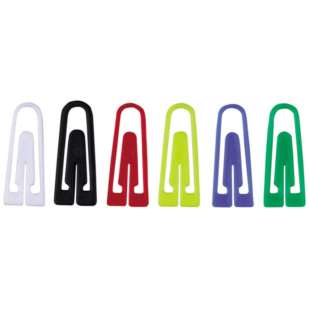 Agrafe din plastic colorate, 26 mm, 100 buc/cutie