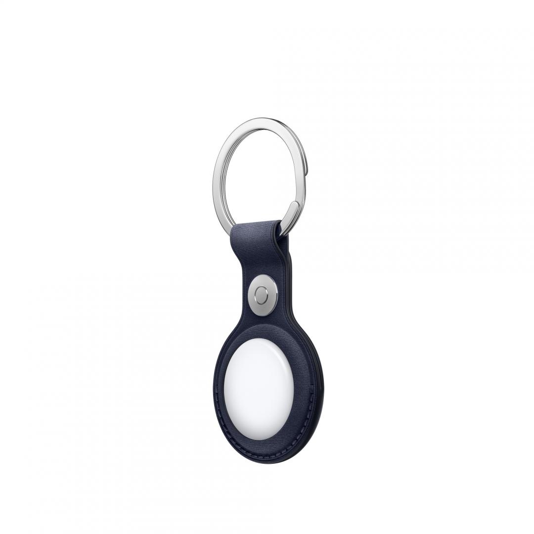 AIRTAG FINEWOVEN KEY RING NAVY-ZML - 1 | YEO