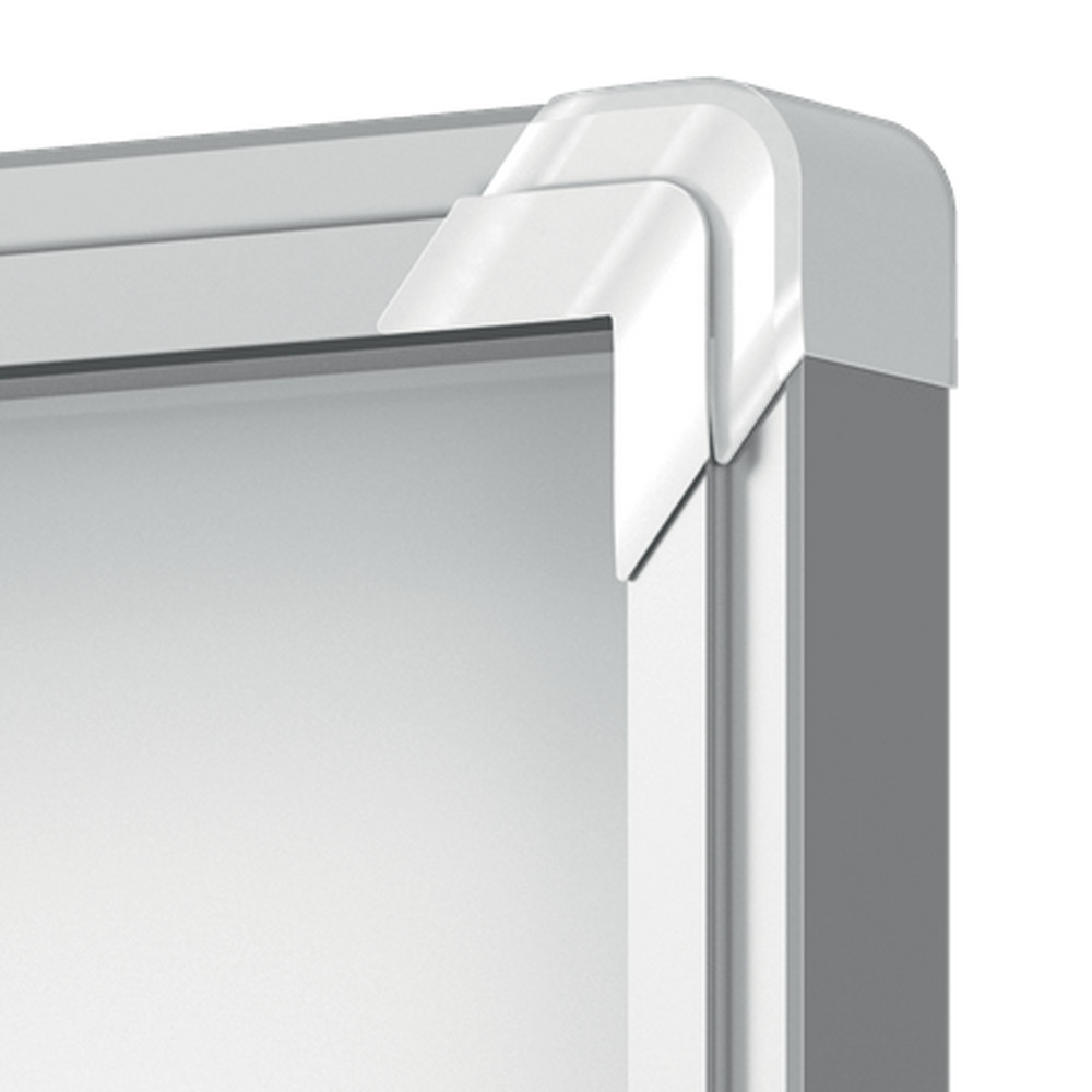 Avizier NOBO Premium Plus, interior, otel emailat, 6x A4, cu usa si cheie, magnetic, alb - 2 | YEO