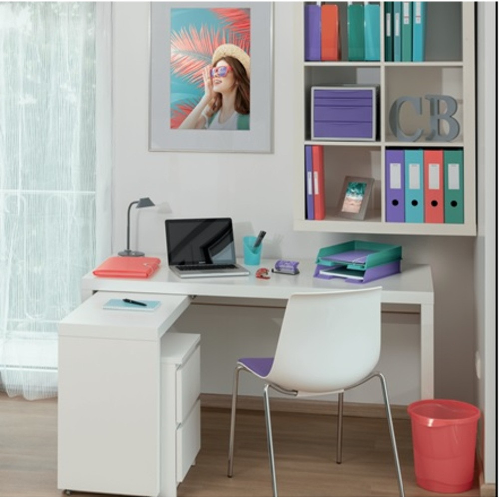 Biblioraft plastifiat A4, 75 mm, PP/PP, partial reciclat, FSC Esselte No.1 Power Colour Breeze