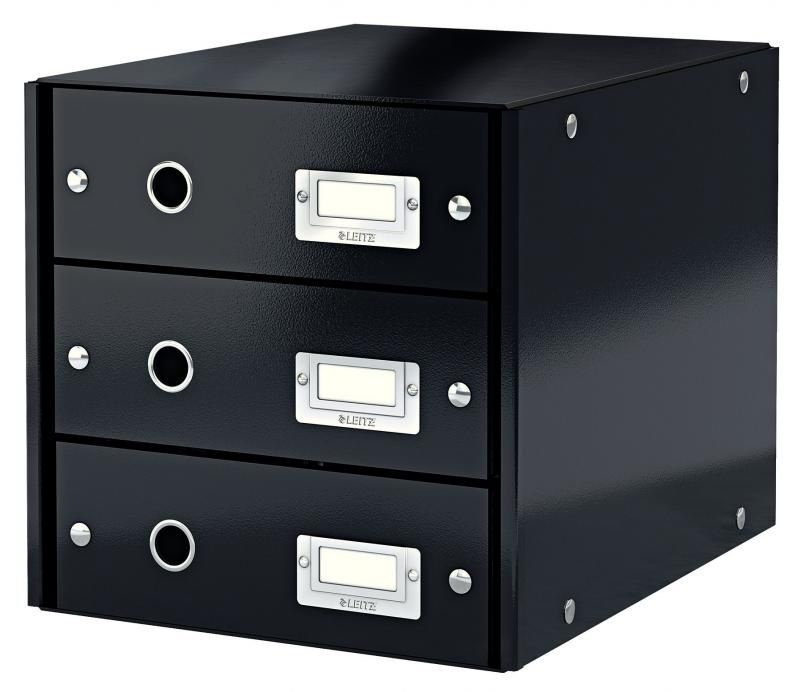 Cabinet 3 sertare carton laminat Leitz Click&Store