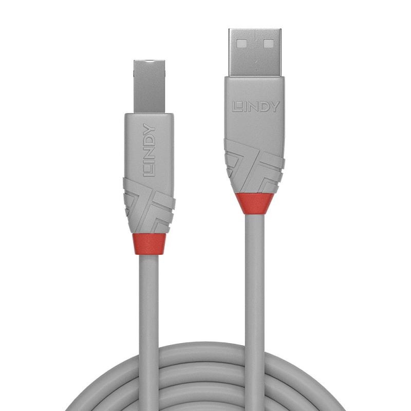 Cablu Lindy 0,5m USB 2.0 Type A to B Ant - 4 | YEO