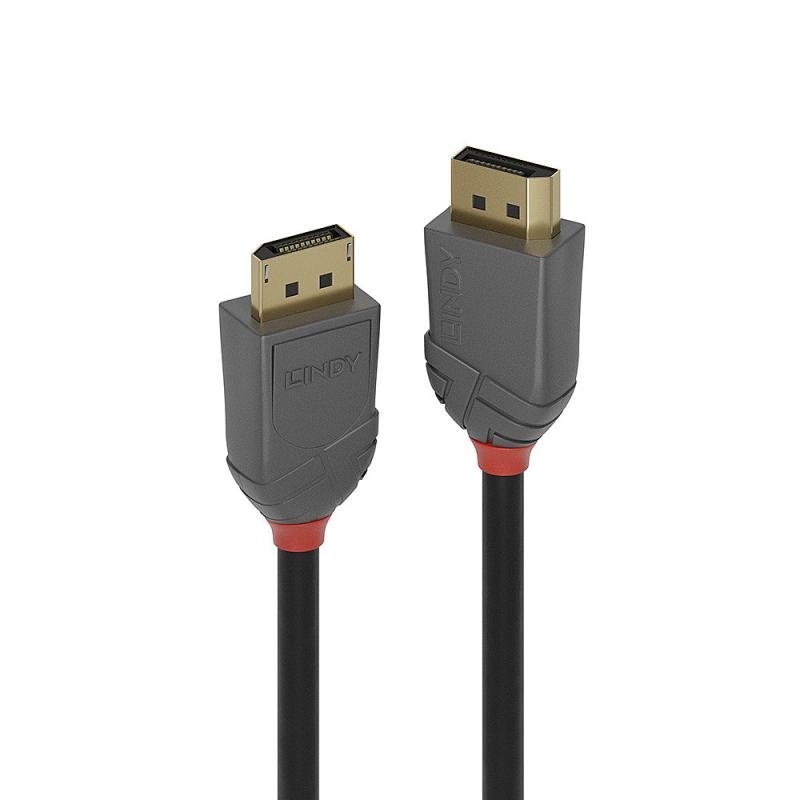 Cablu Lindy 1m DisplayPort 1.4, Anthra Line https://www.lindy.co.uk/cables-adapters-c1/audio-video-c107/1m- - 2 | YEO