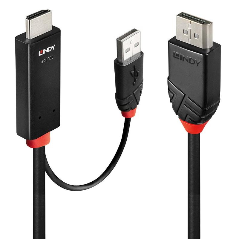 Cablu Lindy 1m HDMI la DisplayPort - 2 | YEO