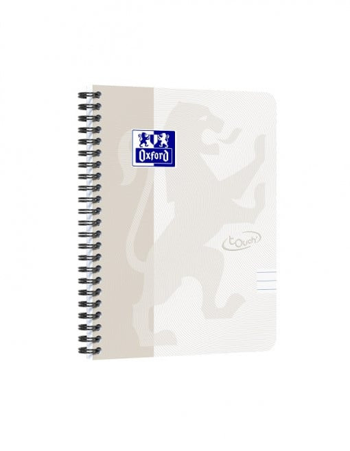 Caiet cu spirala A5, OXFORD School Touch , 70 file-90g/mp, 4 perf, coperta carton - dictando - 1 | YEO