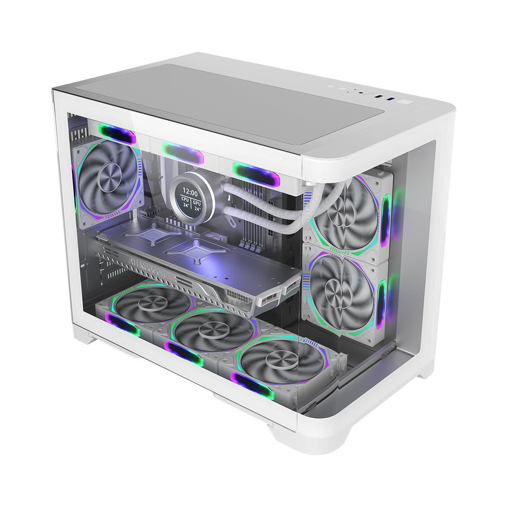 Carcasa 1STPLAYER Gaming UV6 WHITE - 1 | YEO
