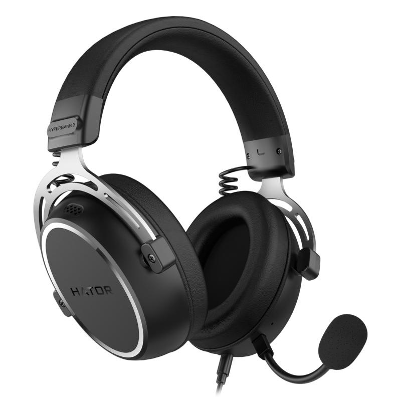 Casti cu fir Hator Hypergang 3, negru - 1 | YEO