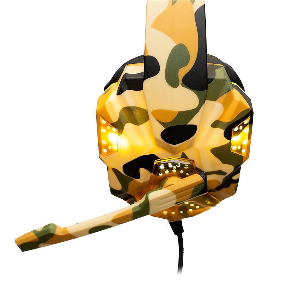 Casti cu micr. Spacer Gaming, camo, fir - 3 | YEO