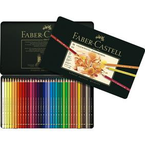 Creioane Colorate Polychromos 36 Culori Cutie Metal Faber-Castell - 1 | YEO