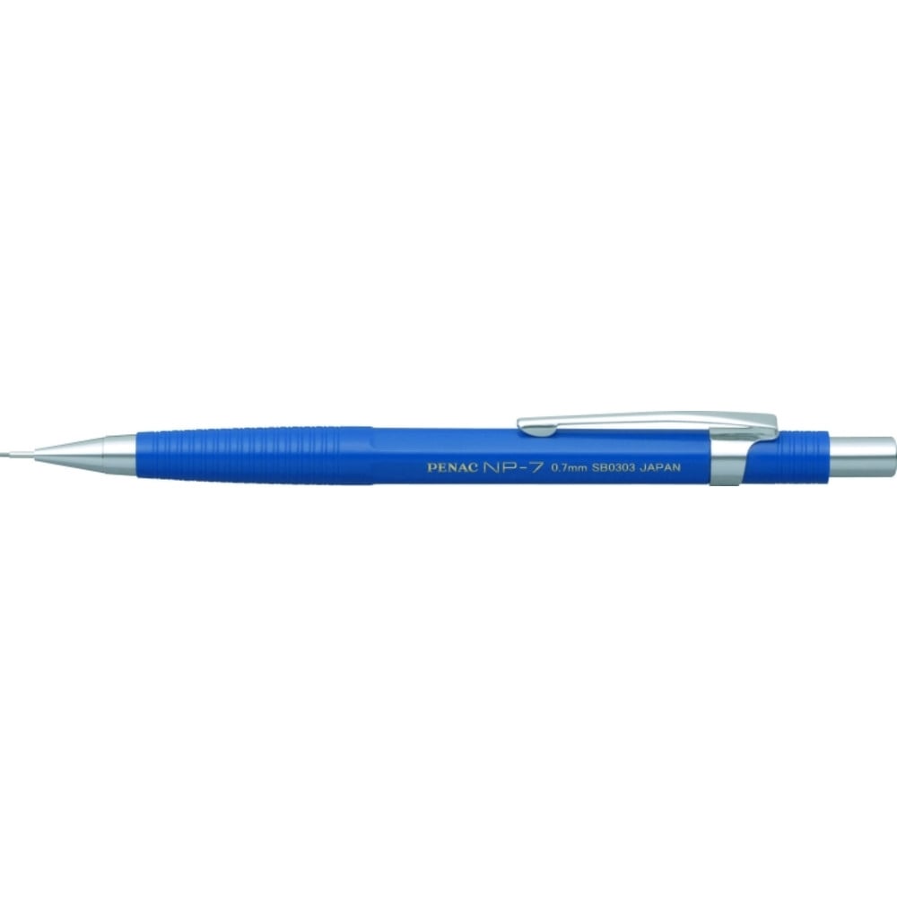 Creion mecanic 0.7mm PENAC NP-7 profesional con metalic cu varf cilindric fix - corp albastru