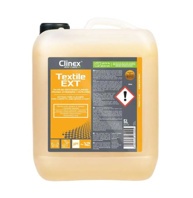 Detergent concentrat pentru curățare covoare și tapițerie Clinex Textile EXT, 5 litri