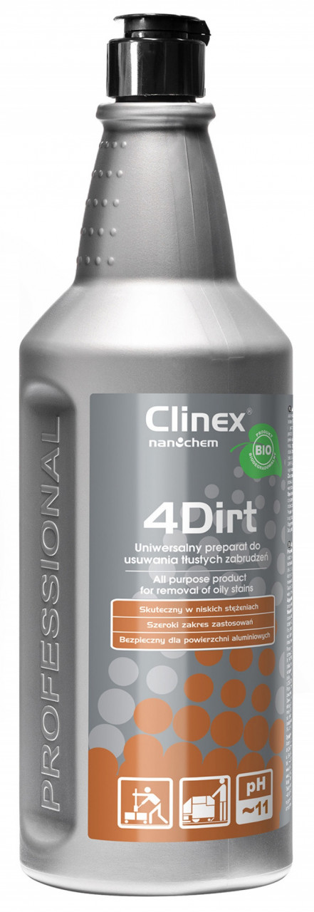 Detergent concentrat, universal, pentru degresare și curățare Clinex 4 Dirt, 1 litru