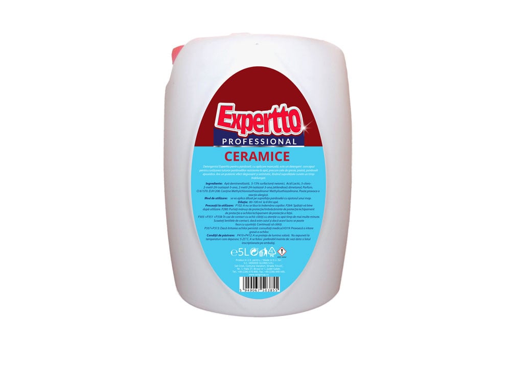 Detergent pentru suprafețe ceramice Expertto, 5l
