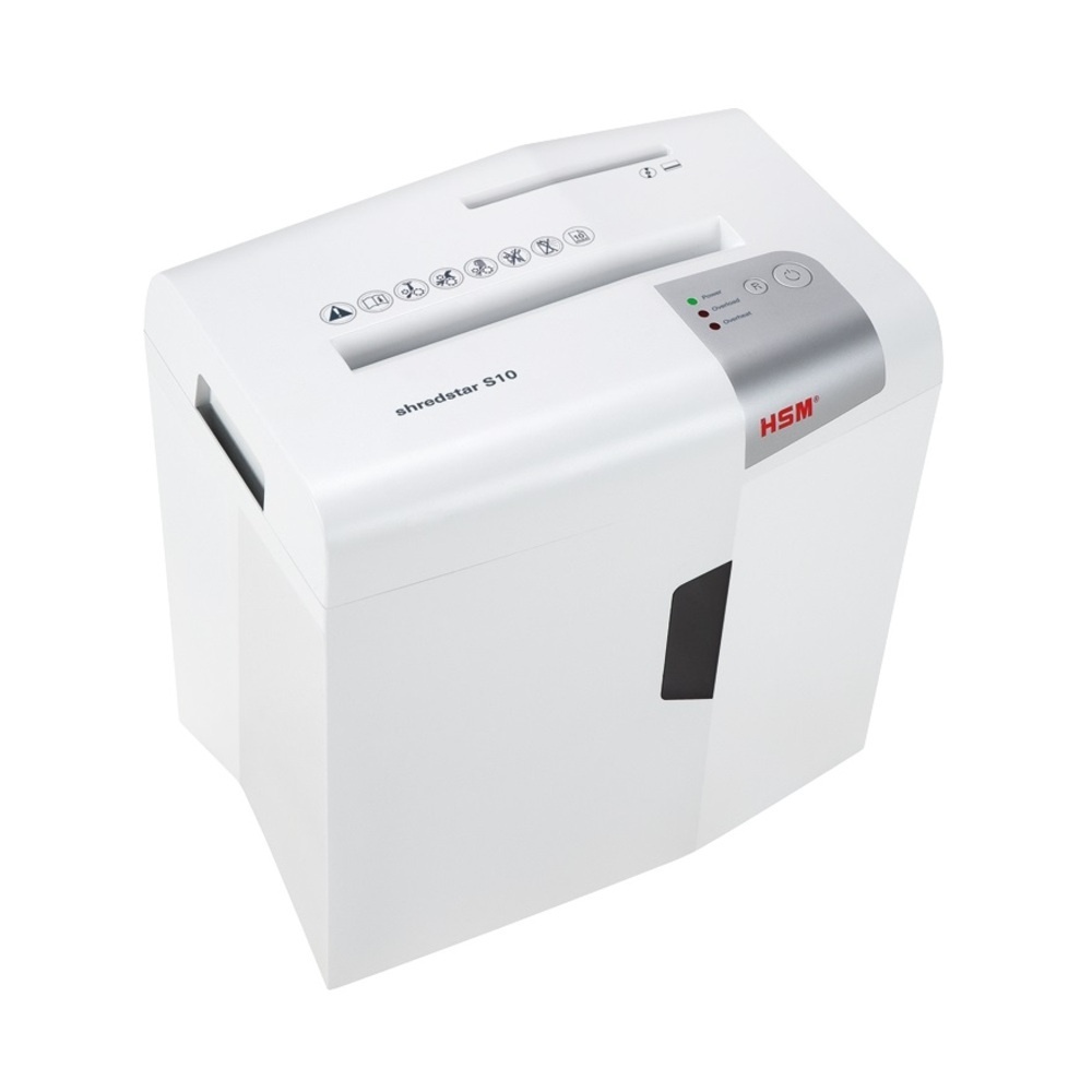 Distrugator de documente manual HSM ShredStar S10, 10 coli, fasie (6 mm), securitate 2 - 1 | YEO