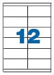 Etichete autoadezive pretăiate A-Series (105x48 mm), 12/A4, 100 coli/top