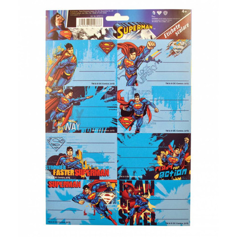 Etichete Scolare Superman /40Set