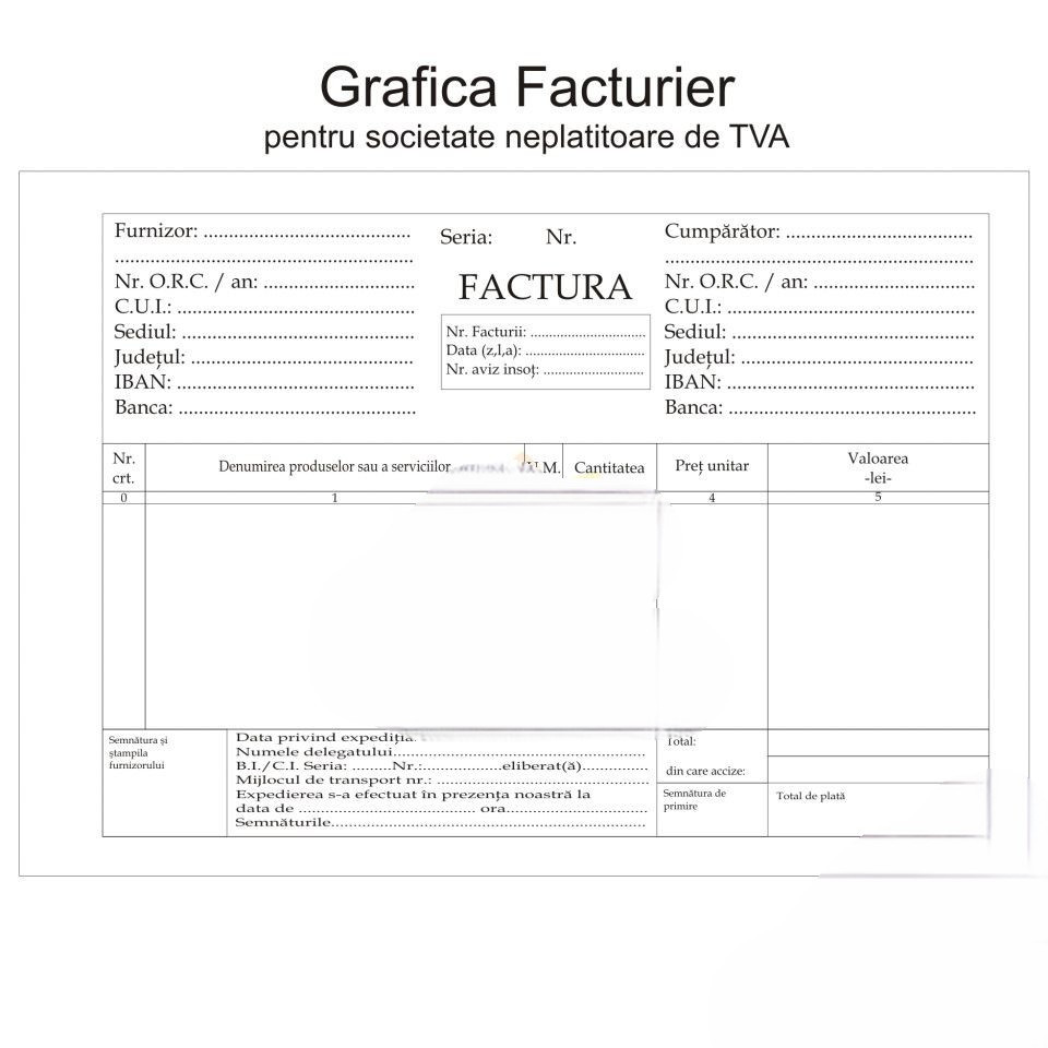 Facturier personalizat - 1 | YEO