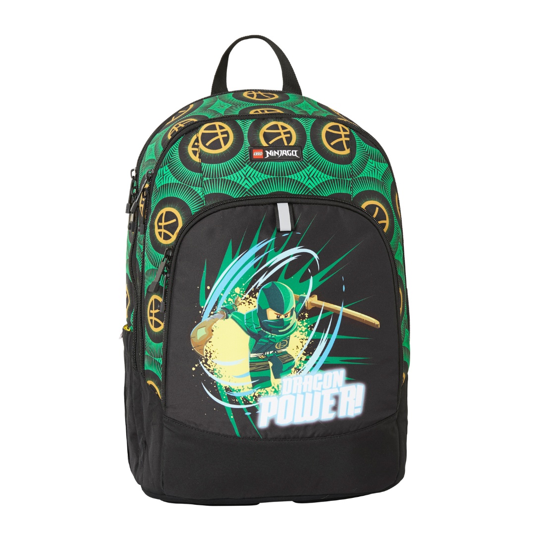 Ghiozdan băieți neechipat LEGO - design NinjaGo Dragon power