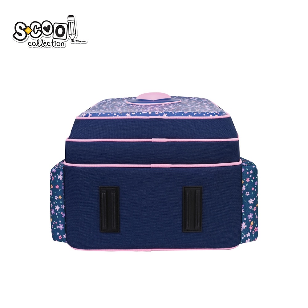 Ghiozdan fete neechipat S-COOL 3D ergonomic Pink heart, 42x30x22 cm - 3 | YEO