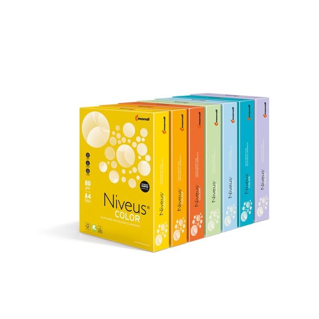 Hârtie color pentru copiator Niveus A4, 80g/mp, 500/top