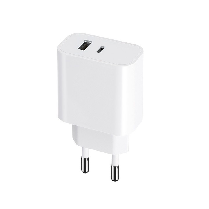 Incarcator retea, MaXlife, Incarcare rapida, BSB-C + port USB, 20 W, MXTC-06, Alb - 3 | YEO