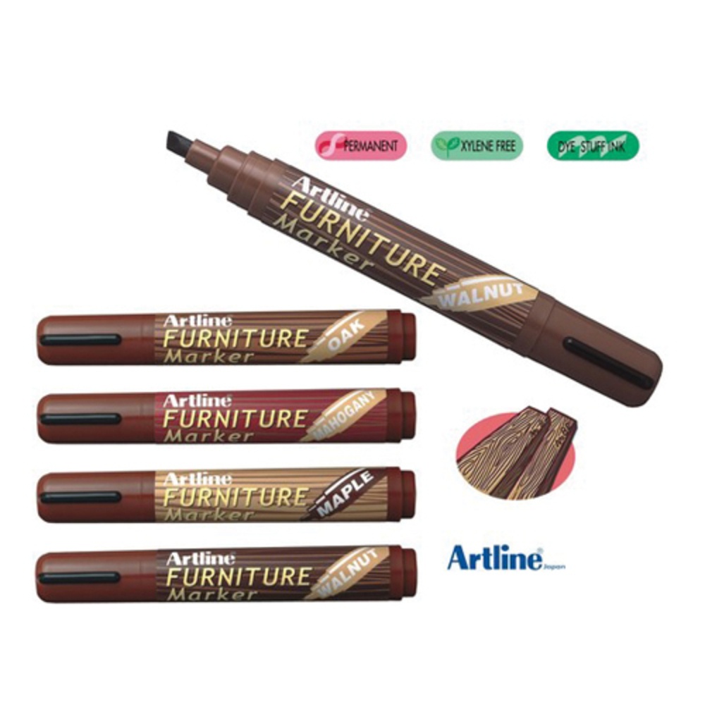 Marker pentru mobilier din lemn (retușuri) Artline 95, corp plastic, vârf tesit 2.0-5.0m - 2 | YEO